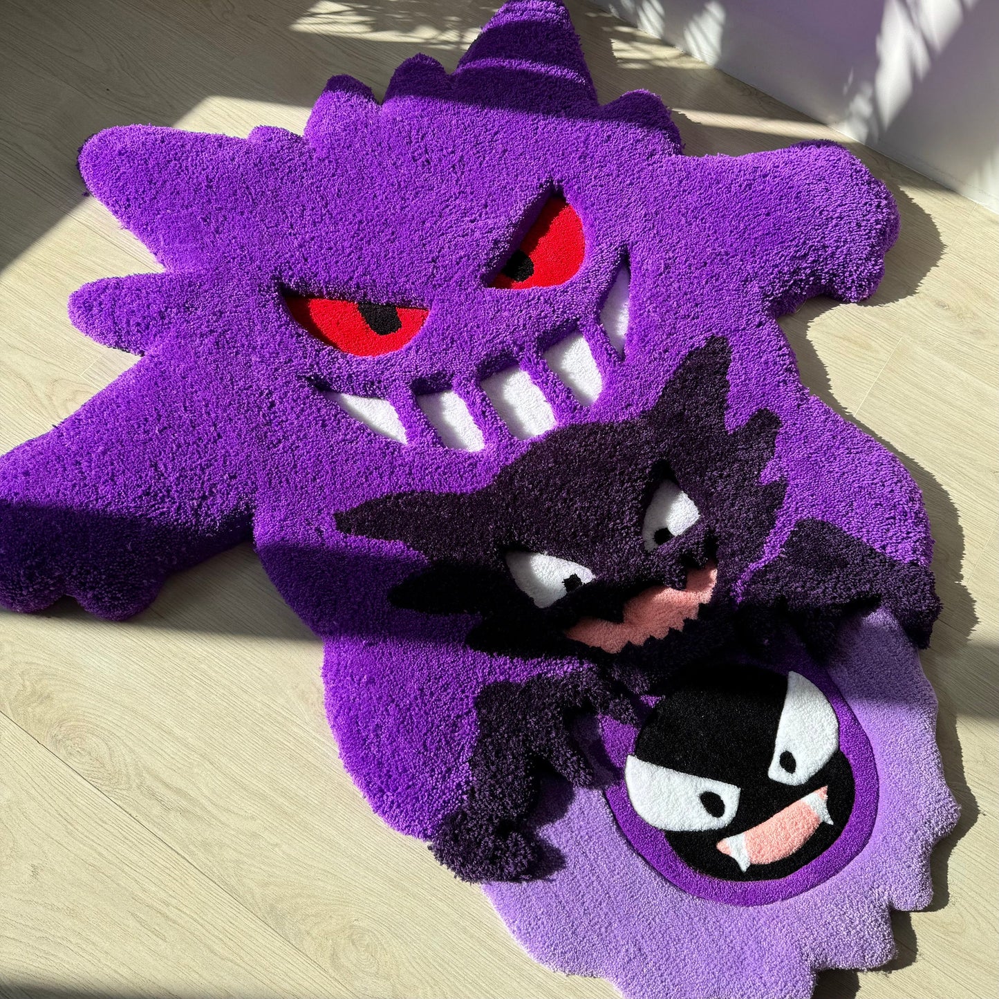 3D Cartoon Character Rug: Handmade Fluffy Acrylic Kids Decor