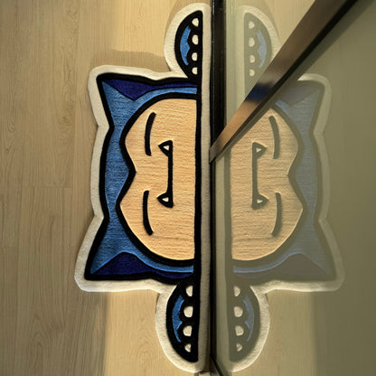 Handmade Cartoon Character Rug: Acrylic Tufted Decor (120cm)