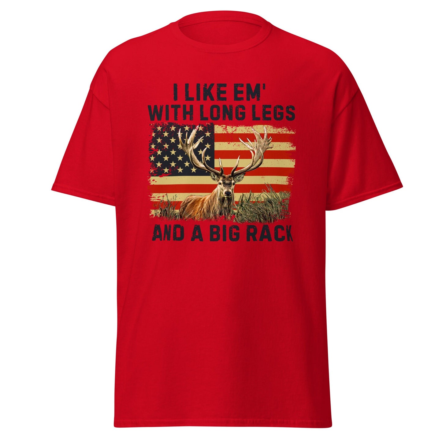 Funny hunting shirt, hunting gifts for men, I Like 'Em With Long Legs And A Big Rack, deer hunting shirt, gift for hunting dad, hunting gift