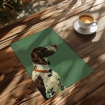 Vintage Pointer Dog Print Retro Duck Hunting Poster Outdoors Poster Travel Cabin Cottage Wall Art Rocky Mountains