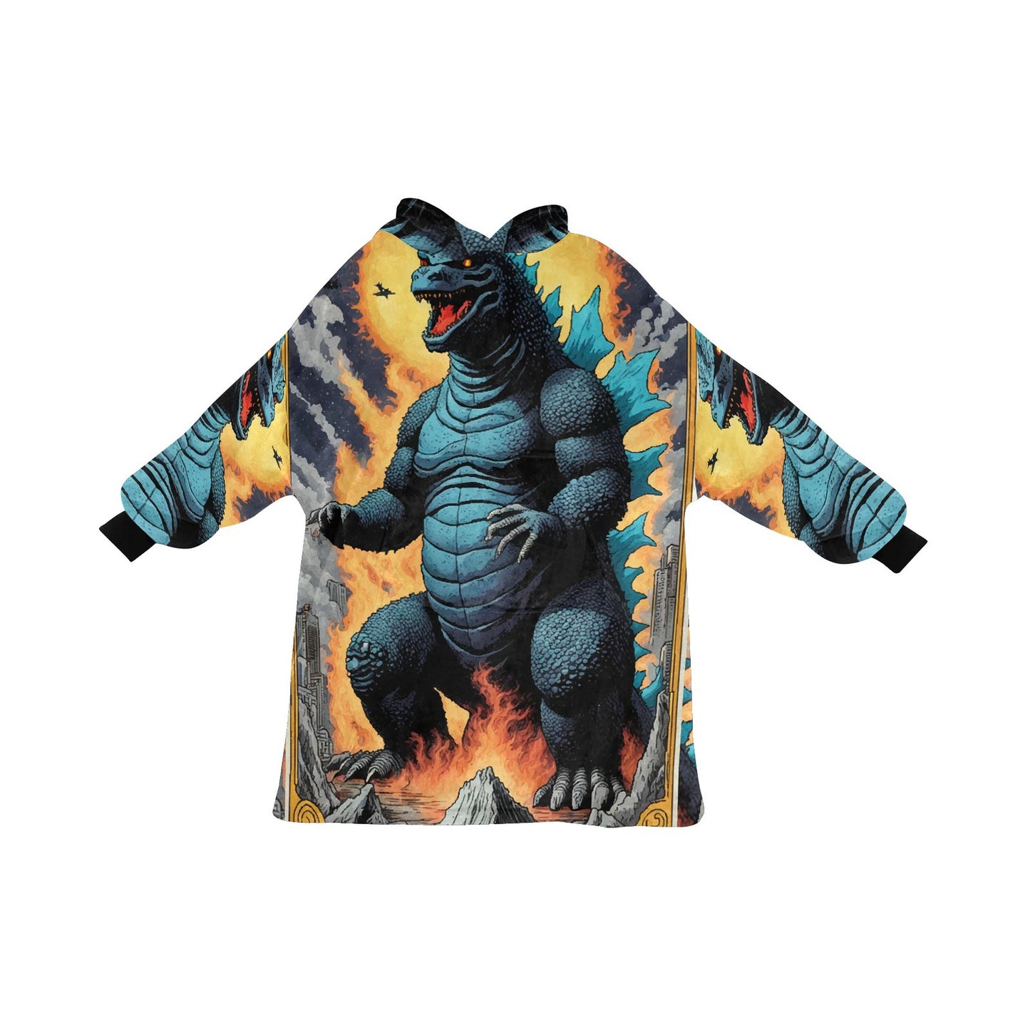 Kids Blanket Hoodie Godzilla Gojira Kaiju