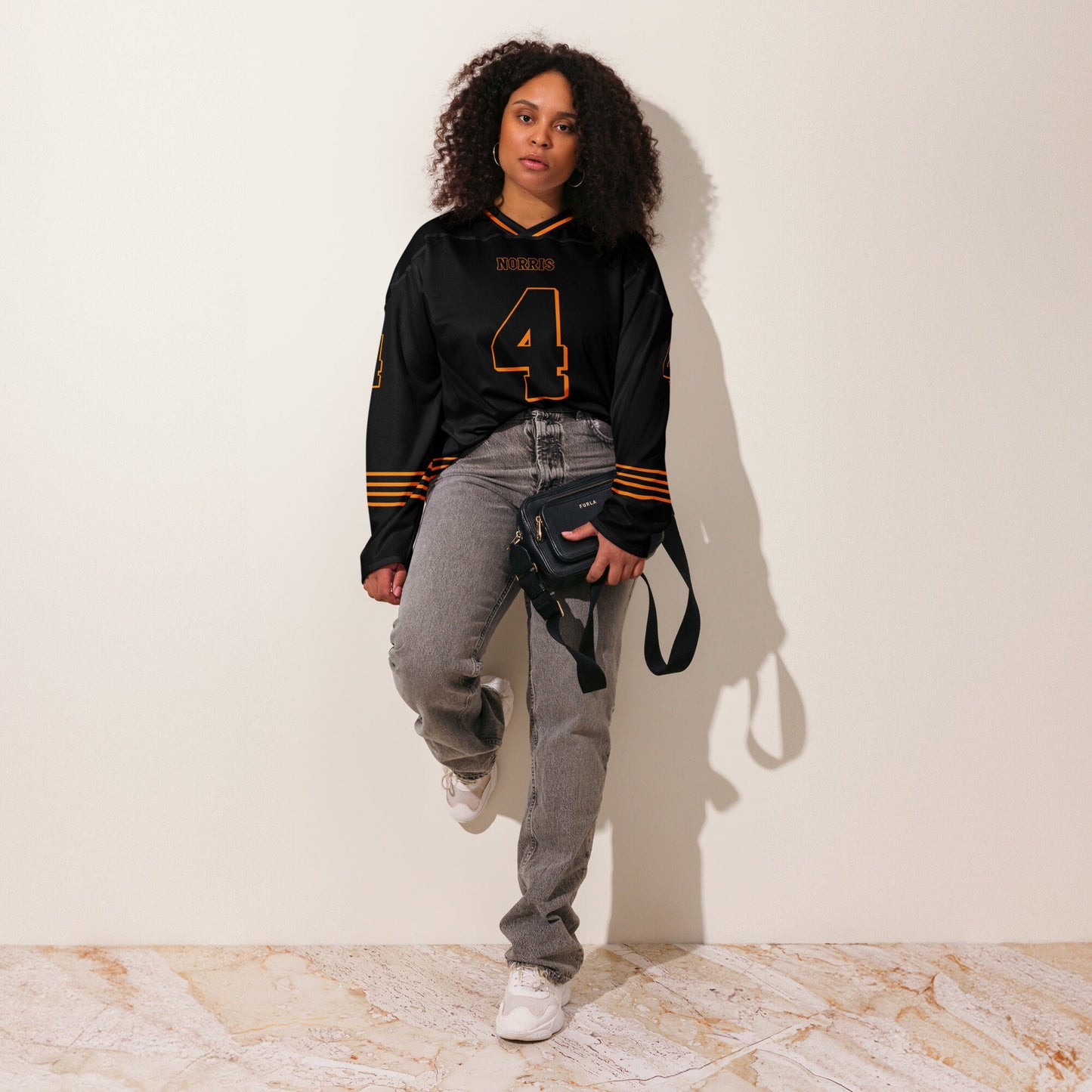 Racing Fan Oversize Unisex Hockey Jersey, Racing #4, Unisex Oversized Fit