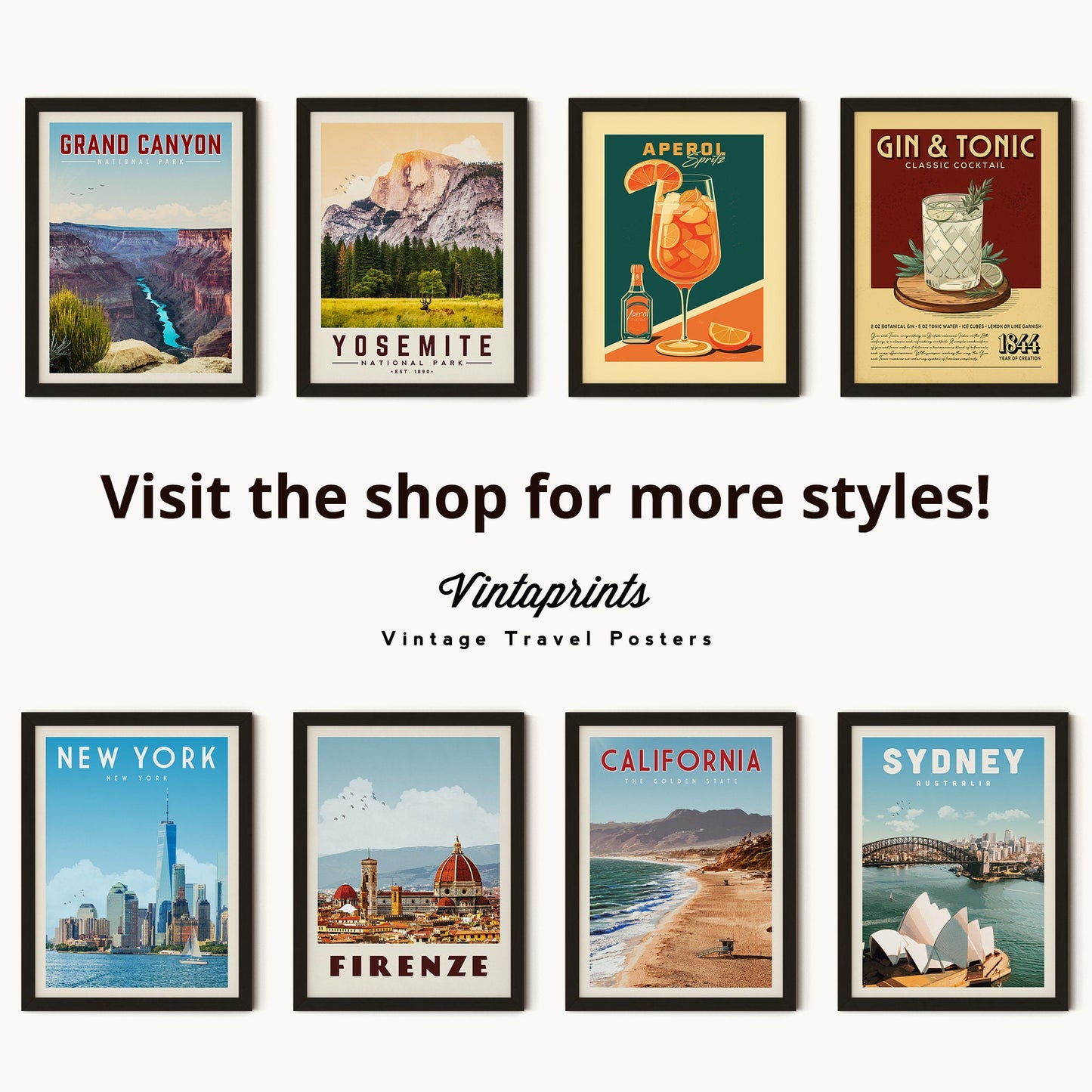 Yosemite Poster, Yosemite National Park Print, Minimalist Yosemite Valley Wall Art | Vintage National Park Poster | National Park Gift