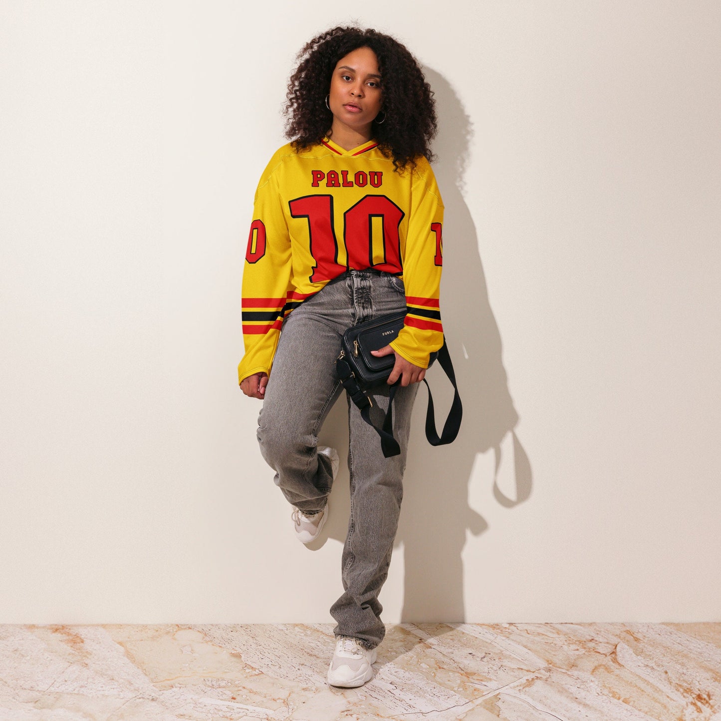 Unisex Oversized Racing Hockey Jersey – Lightweight IndyCar Streetwear Jersey with Bold #10 Design