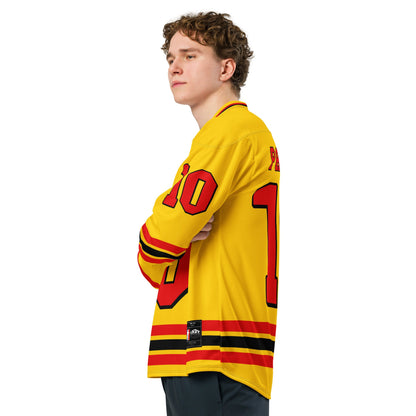 Unisex Oversized Racing Hockey Jersey – Lightweight IndyCar Streetwear Jersey with Bold #10 Design