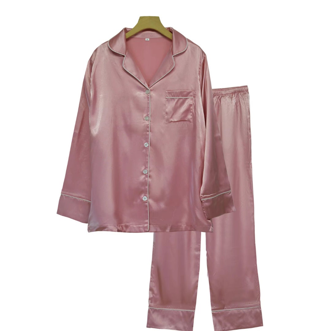 Long Sleeve Satin Pajama's