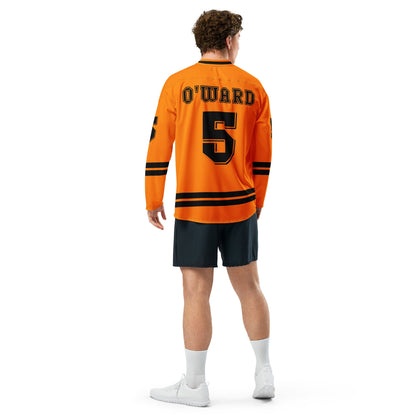 Racing Fan Oversize Unisex Hockey Jersey, Racing #5, Unisex Oversized Fit