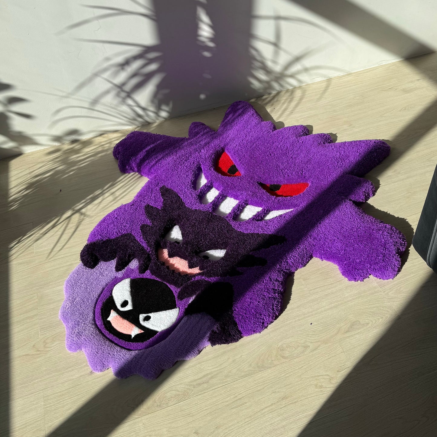 3D Cartoon Character Rug: Handmade Fluffy Acrylic Kids Decor