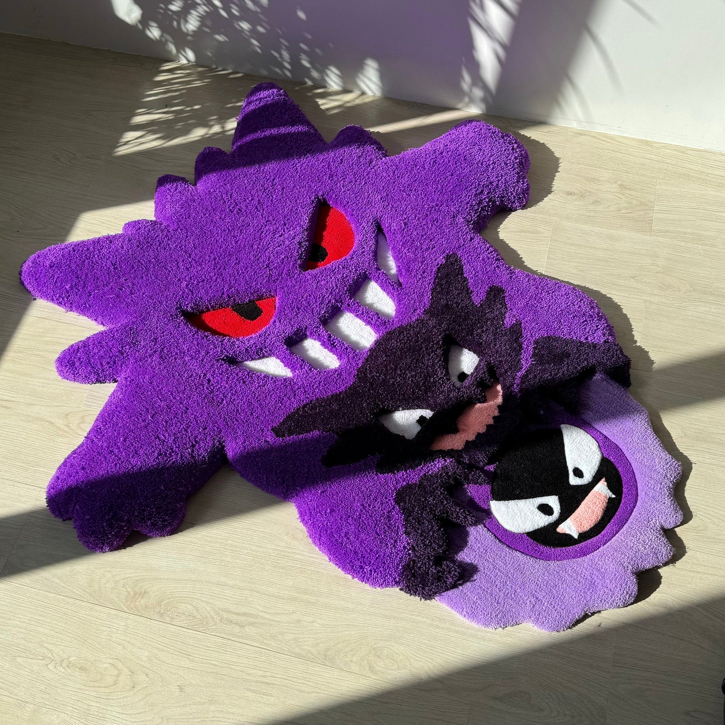 3D Cartoon Character Rug: Handmade Fluffy Acrylic Kids Decor