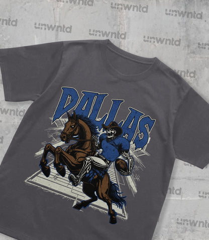 Dallas Football Shirt - Graphic Tees - Skeleton Shirt - Merch Tee - Gift Shirt - Bootleg Shirt - Vintage - Skeleton Football Shirt