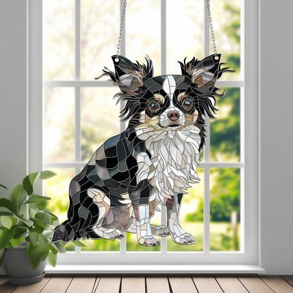 Chihuahua Window Hanging 2D, Chihuahua Decorative Art,Chihuahua Sign, Chihuahua Decor,Chihuahua Gift,Gift For Dog Lover,Father's days gift