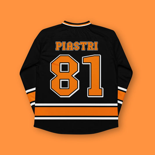 #81 McLaren Inspired Oversized Unisex Hockey Jersey, Formula Racing Fan Apparel