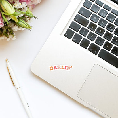 Darlin’ sticker, darling, bookish stickers, kindle, laptop, spicy romance, book stickers, decal, water bottle, cowboy, western