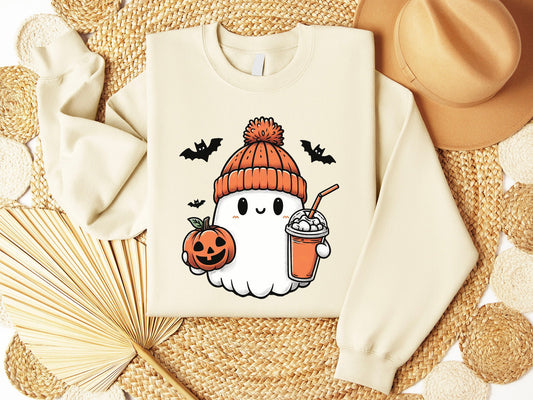Halloween Sweatshirt, Spooky Season Sweatshirt, Halloween Party Shirt, Pumpkin Sweatshirt, Halloween Women's Fall Sweater