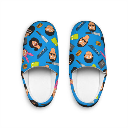 Bob's Burgers Slippers | Bob Linda Gene Louise Tina Belcher Indoor Slippers Gift For Him For Her Cartoon Comfy Soft Shoes