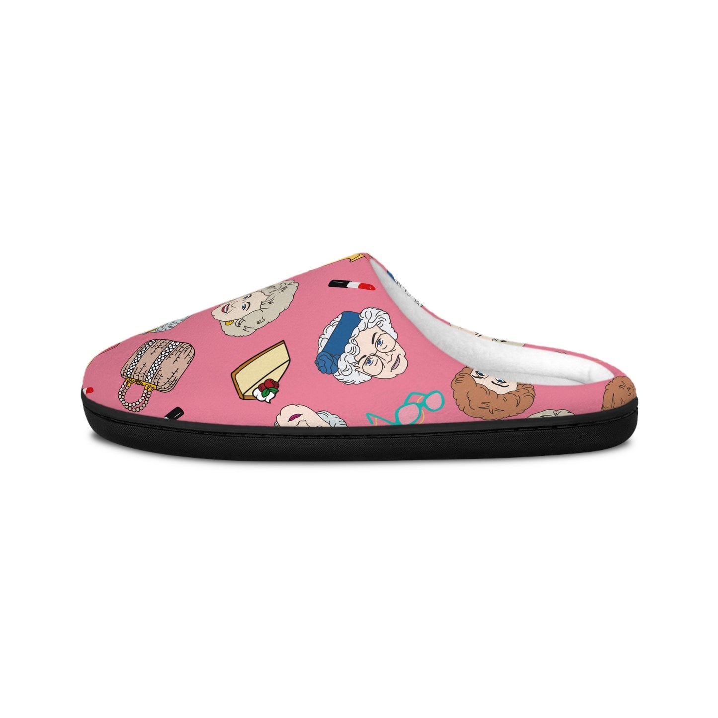 The Golden Girls Slippers | Rose Blanche Dorothy Sophia Indoor Slippers Iconic Gift For Her For Him Pink Character Bff Besties