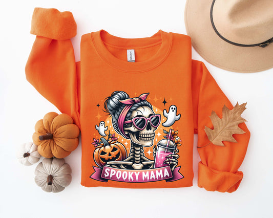 Spooky Mama Sweatshirt, Halloween Shirt, Spooky Shirt For Mom, Halloween Tee for Mom, Halloween Mama Sweater