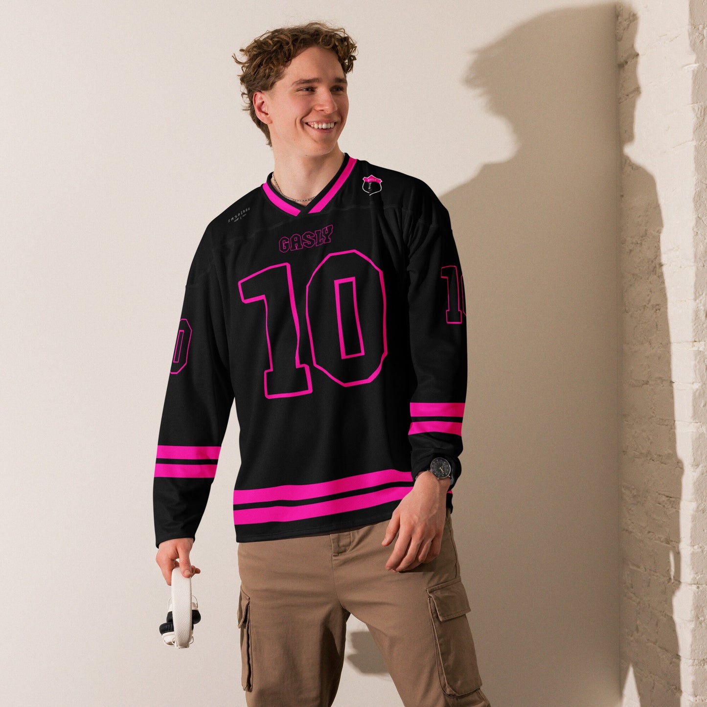 Racing Style Unisex Hockey Jersey – Streetwear Oversized Sports Top for Men & Women