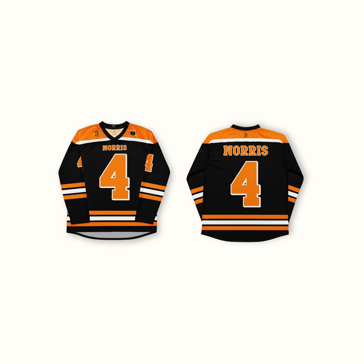 Racing Inspired Oversized Jersey – Unisex Streetwear Hockey Jersey with Bold Number 4