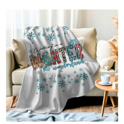 Christmas throw blanket custom winter throw blanket holiday blanket gift Christmas holiday couch throw winter snow blanket holiday home gift
