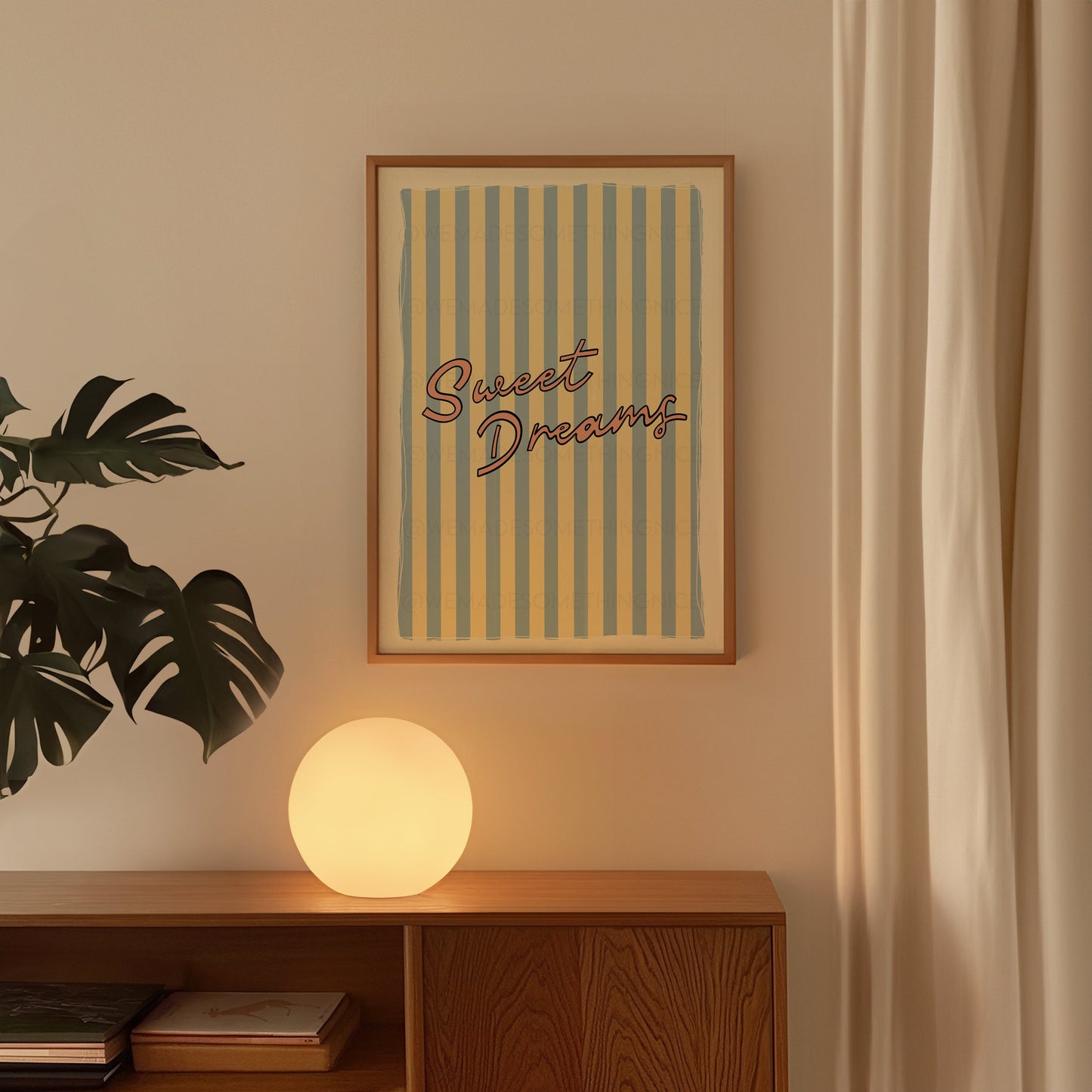 Sweet Dreams Poster, Trendy Wall Art, Apartment Decor, Retro Wall Art, Coquette Room Decor, Pink Wall Art, Y2K Room Decor, Vertical