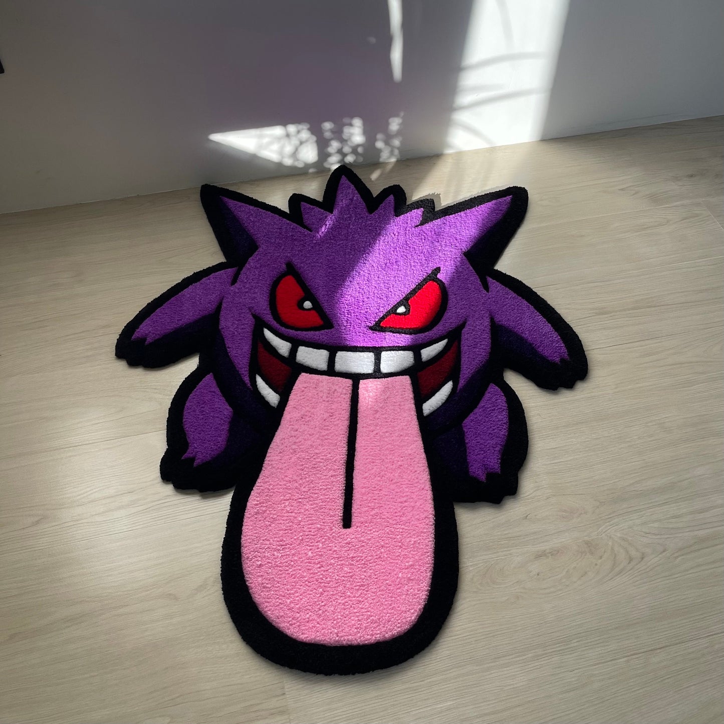 Handmade Purple Tufted Cartoon Rug: Gift for Fans (36”)