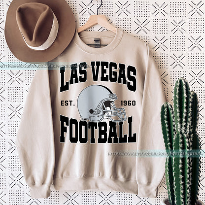 Las Vegas Football Sweatshirt, Retro Sports Fan Shirt, Game Day Gift Tee, Las Vegas Mascot Sweatshirt, Las Vegas Football Fan,Las Vegas Team