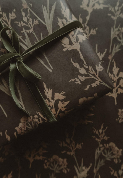 Meadow grasses kraft wrapping paper, Gift Wrap, gift wrapping paper, Gift Warp, Wrapping paper, gift paper, eco-friendly, recycled, natural