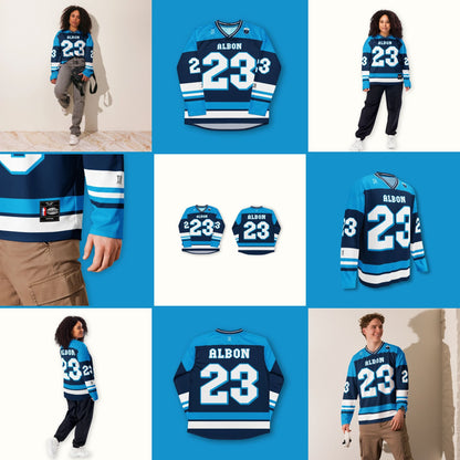 Motorsport‑Inspired Oversized Hockey Jersey – Casual Unisex Racing Number 23