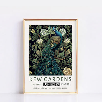 Kew Gardens wall art Print, William Morris Poster, Vintage Poster, Vintage Country Floral, Kew Gardens Poster, London Print, Gift Idea