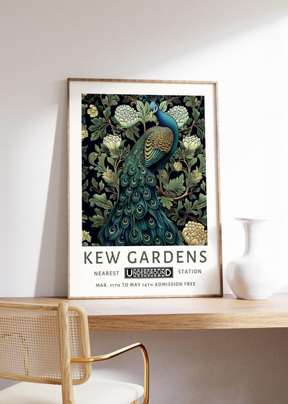 Kew Gardens wall art Print, William Morris Poster, Vintage Poster, Vintage Country Floral, Kew Gardens Poster, London Print, Gift Idea