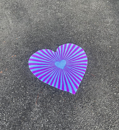 Tufted Heart Rug / 3d Custom Rug / 100% Handmade Gift , Valentine Day