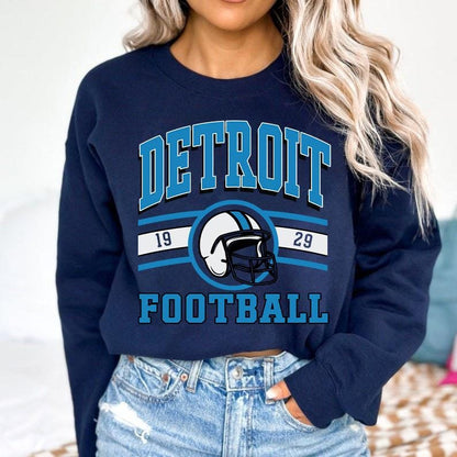 Vintage Detroit Football Shirt, Detroit Football Shirt, Fan Gifts Tee, Football Tee, Sun Day Football, Vintage Style Detroit Football Shirt