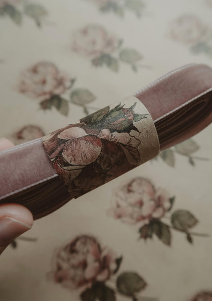 Velvet ribbon rose, 2.5m bundle velvet ribbon, gift velvet ribbon, gift wrapping ribbon,for gift wrapping