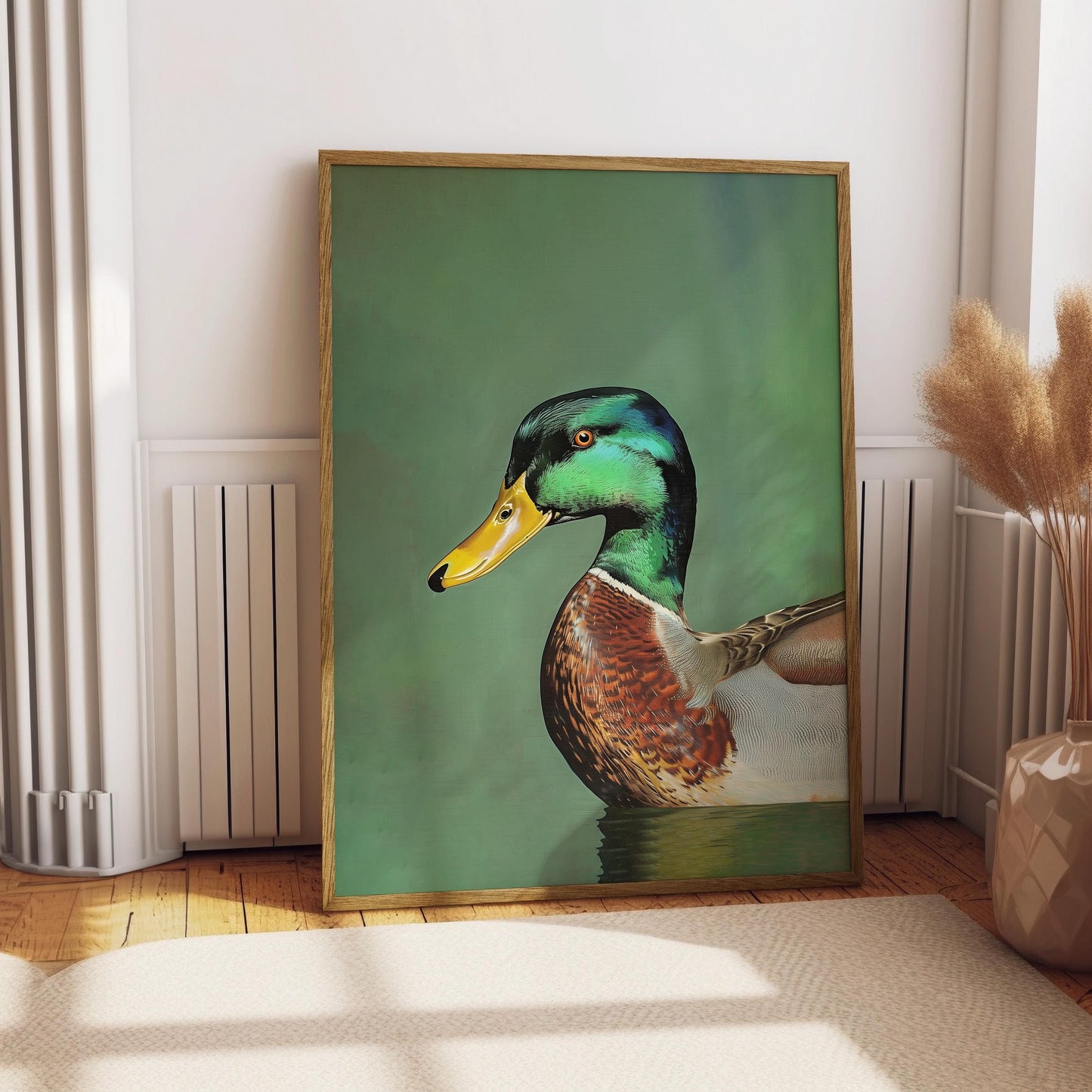 Vintage Mallard Print Retro Outdoors Poster Travel Poster Canadian Cabin Cottage Wall Art Waterfowl Duck Hunting Poster Art for Dad