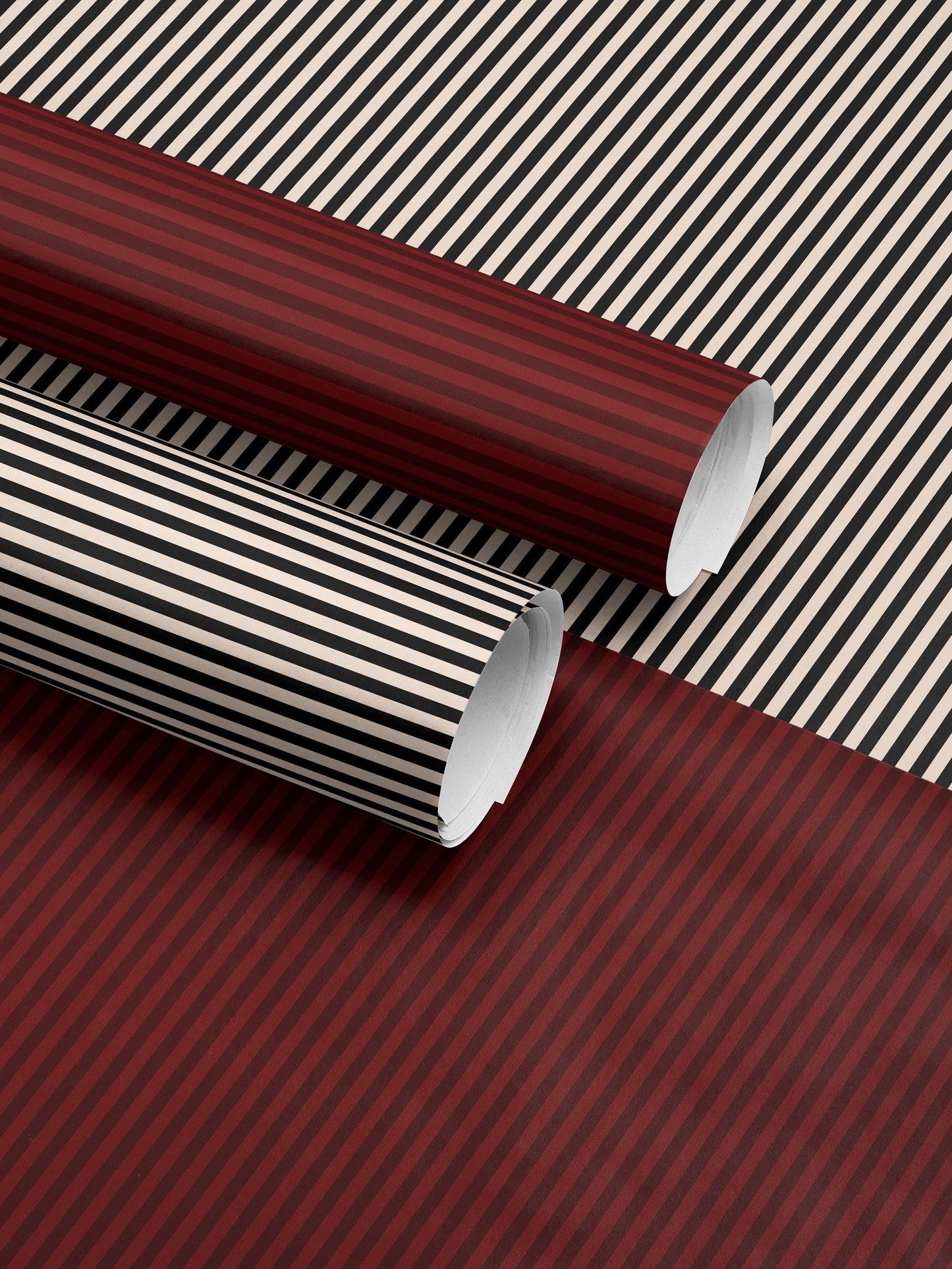 Stripe Wrapping Paper Birthday Gift Wrap Anniversary Wrapping Paper Elegant Gift Wrap Wedding Gift Wrap Special Occasion Gift Wrap Black