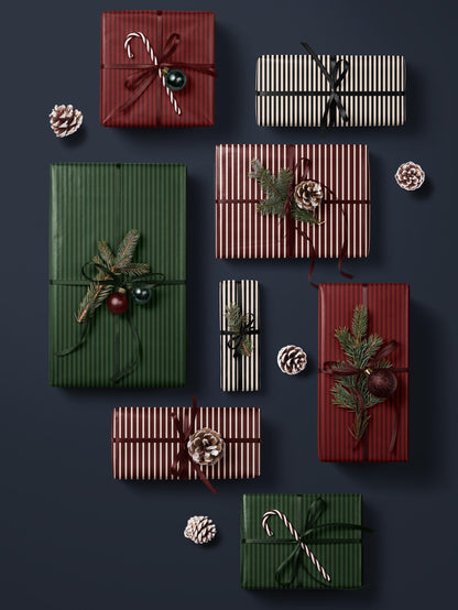 Red Stripe Wrapping Paper Roll Gift Wrap Wedding Wrapping Paper Print Elegant Gift Wrap Valentine Wrapping Paper Christmas Gift Wrap for Her