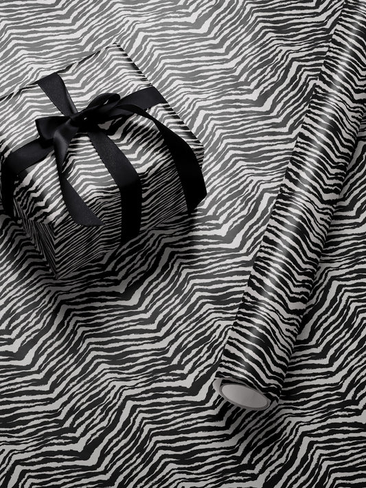 Zebra Stripe Gift Wrap Paper Animal Print Birthday Party Gift for Birthday Bridal Shower Gift for Bride Jungle Theme Paper Craft Supplies