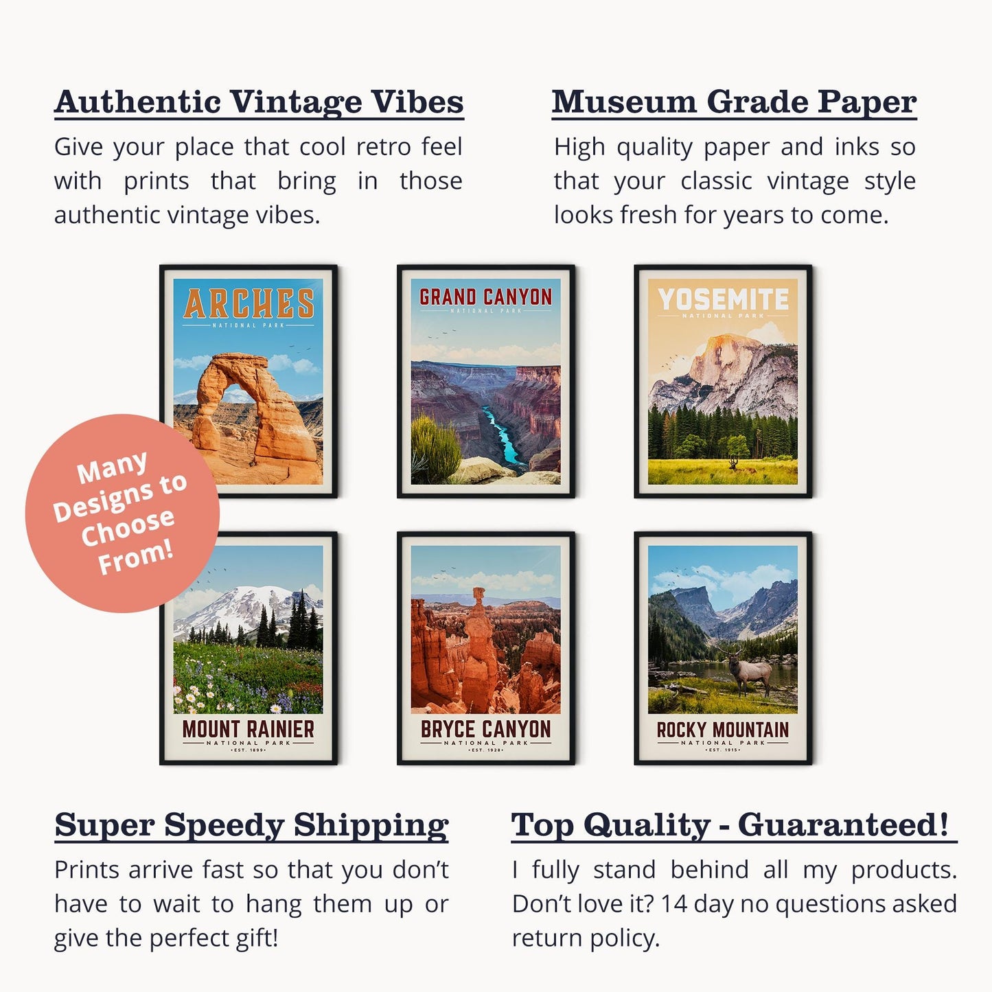 Yosemite Poster, Yosemite National Park Print, Minimalist Yosemite Valley Wall Art | Vintage National Park Poster | National Park Gift