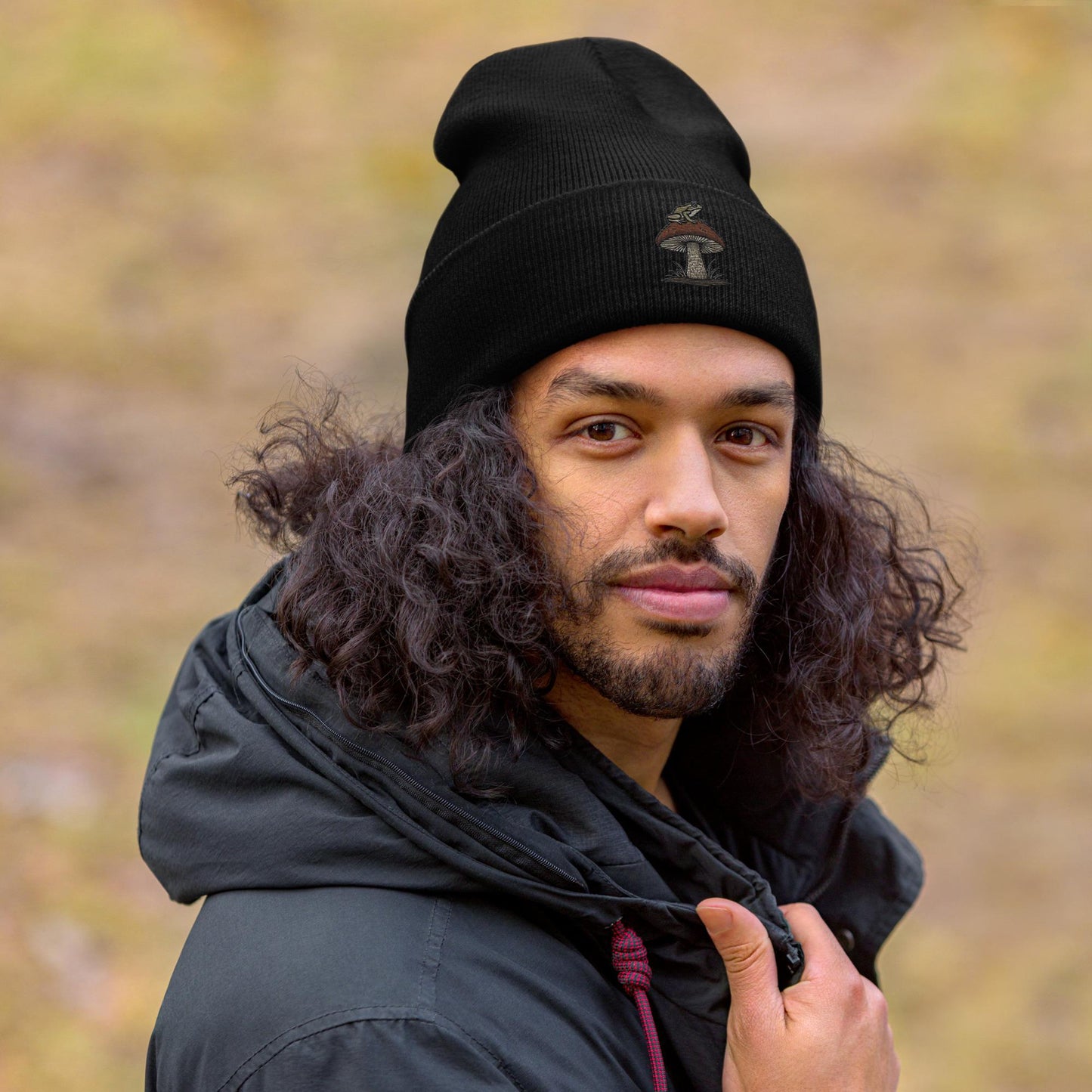 Embroidered Top Hopper Mushroom Society Frog Beanie - Cozy, Stylish, and Unique Headwear Great Gift