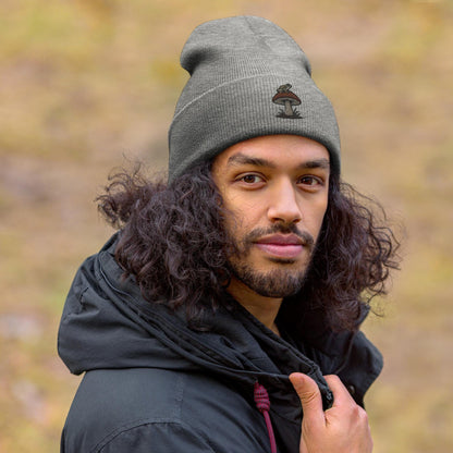 Embroidered Top Hopper Mushroom Society Frog Beanie - Cozy, Stylish, and Unique Headwear Great Gift