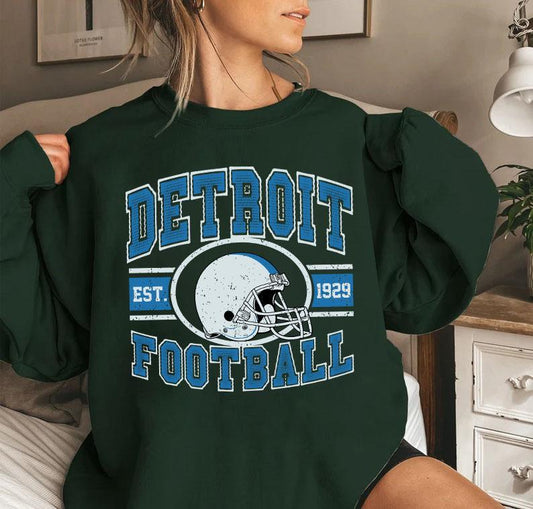 Retro Detroit Football Shirt,Detroit Michigan Football Shirt, Sun Day Football,Detroit Football Women Shirt,Vintage Detroit Football Shirt