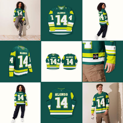 Bold Number 14 Oversized Racing Hockey Jersey – Lightweight Unisex Streetwear Jersey for Racing Fan