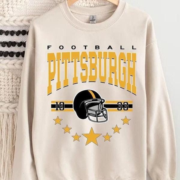 Pittsburgh Football Shirt, Retro Pittsburgh Style 90s Sweatshirt, Graphic Tee Gift For Football Fan Sport, Game Day Shirt, Pittsburgh Fan