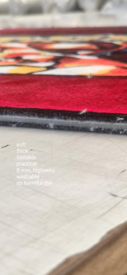 Juice World 999 rug, Classic Car Rug,Car Rug,Car pattern Rug, Retro Rug, Shaped Rug, Custom Rug,car shaped rug, living room decor,custom rug