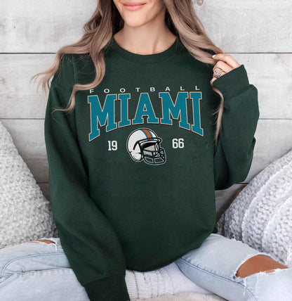 Retro Miami Football Shirt, Miami Football Shirt, Miami Football Women Shirt, Miami Football Gift Shirt, Game Day Shirt.