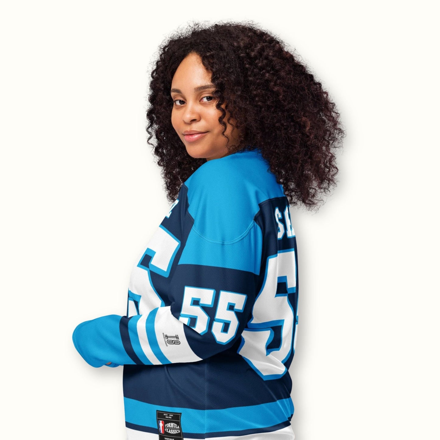 Racing #55 Fan Oversized Hockey Jersey – Unisex Streetwear Jersey with Bold Number Graphics
