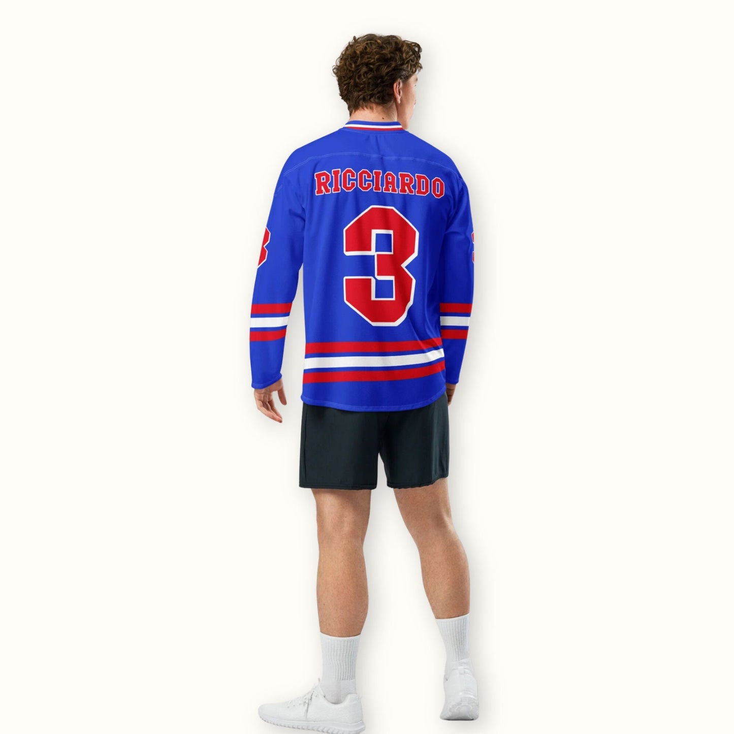 Speedway Racing Unisex Hockey Jersey : Unisex Racing Number 3