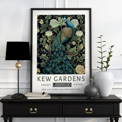 Kew Gardens wall art Print, William Morris Poster, Vintage Poster, Vintage Country Floral, Kew Gardens Poster, London Print, Gift Idea