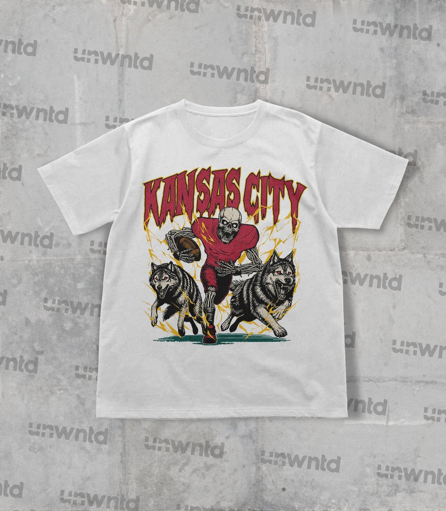 Kansas City Football Shirt - Graphic Tees - Skeleton Shirt - Merch Tee - Gift Shirt - Bootleg Shirt - Vintage - Skeleton Football Shirt